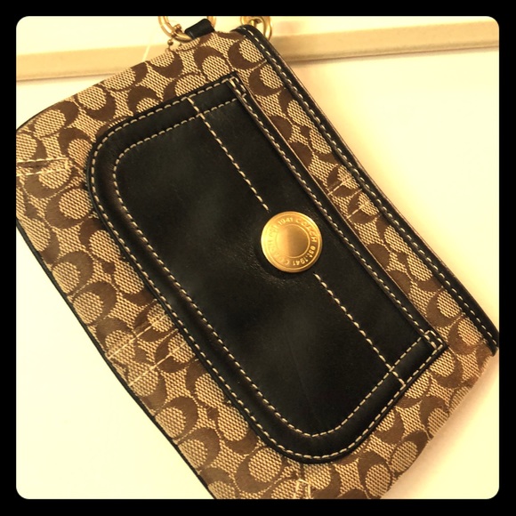 Coach Handbags - NEW! Coach Brown Wristlet